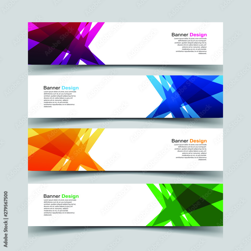 Fototapeta premium Vector Abstract design banner web template