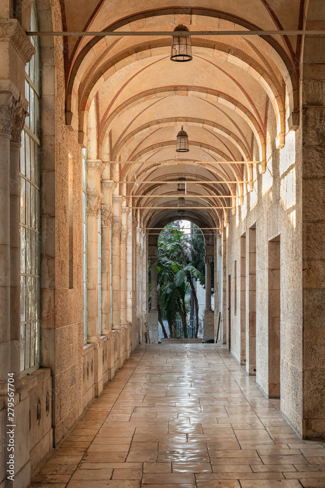 Outdoor Corridor at the Old YMCA in Jerusalem