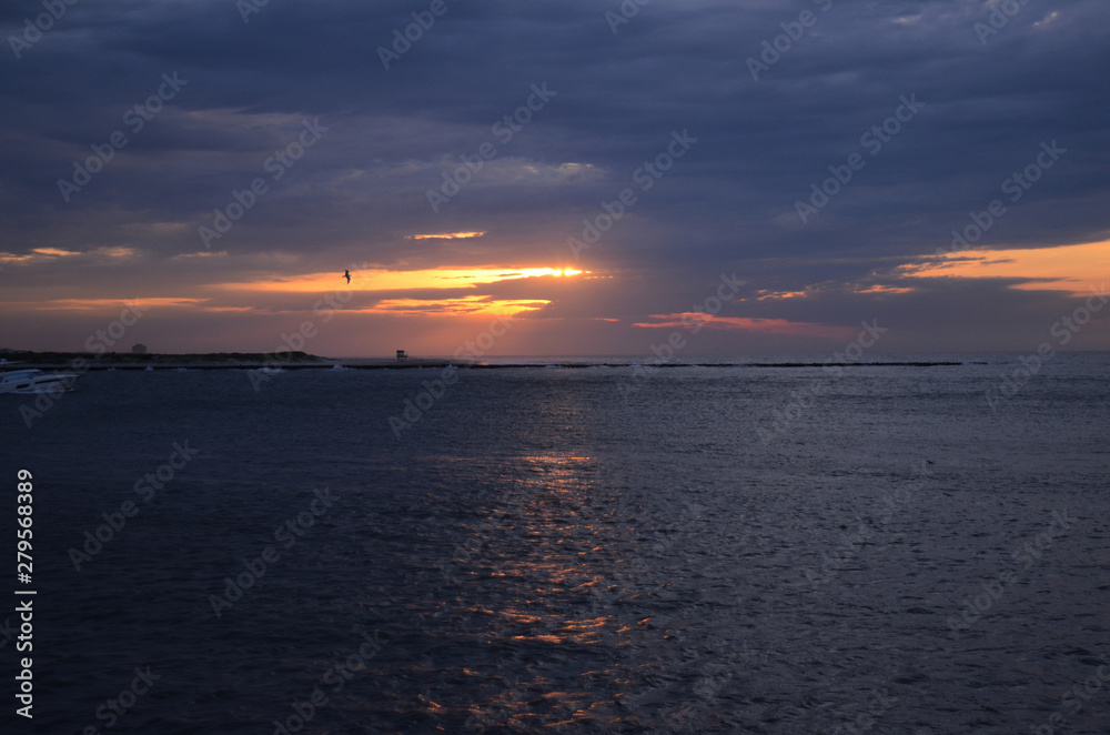 Naklejka premium ATLANTIC CITY BEACH, ATLANTIC CITY NJ