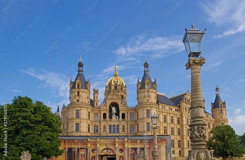 Obraz premium Schweriner Schloss, Mecklenburg-Vorpormmern