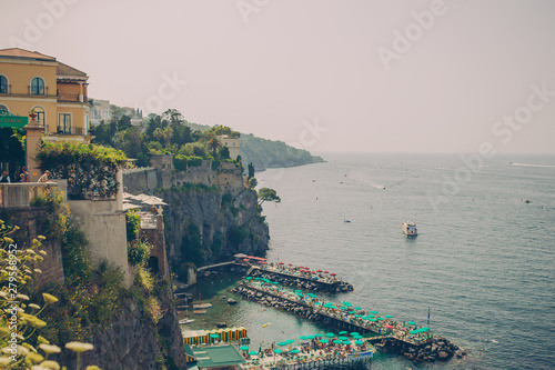 Aerial view of Sorrento city  Amalfi coast  Italy