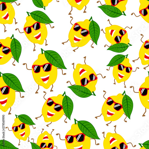 lemon cute vector pattern