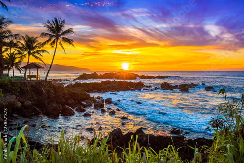 North Shore Oahu Sunset  photo