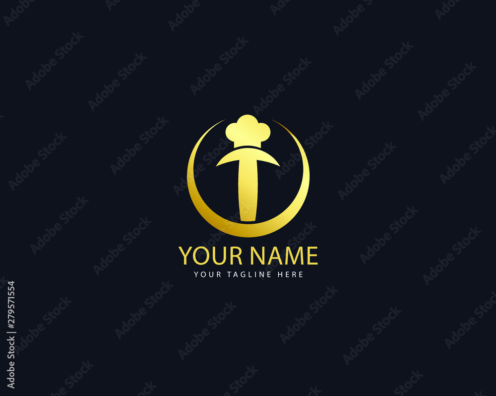 Initial Letter T Modern and professional Restaurant Logo Template, cooking, chef Vector logo and icon Initial Letter T Modern and professional Restaurant Logo Template, cooking, chef Vector logo and icon