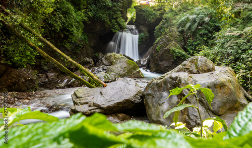 Mountain springs and waterfalls in Emei Mountain, Sichuan Province, China photo