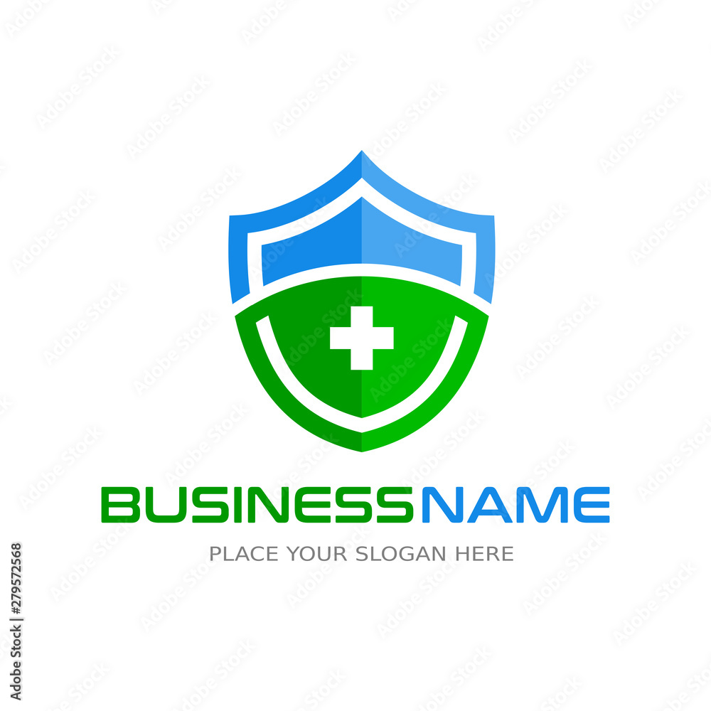 Health Shield Vector Logo. Medical Protection Template. Health Shield Vector Logo. Medical Protection Template.