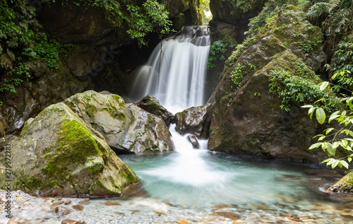 Mountain springs and waterfalls in Emei Mountain, Sichuan Province, China photo