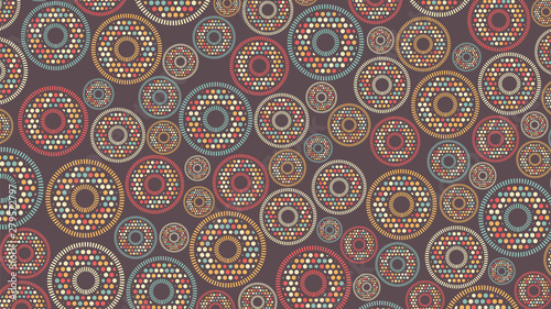 Colorful abstract background in vintage style consisting of geometric elements.