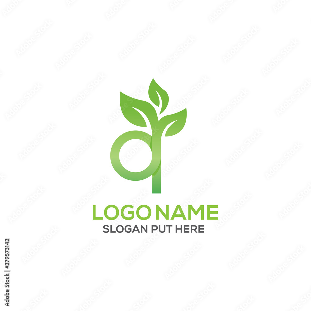Q Letter logo design template