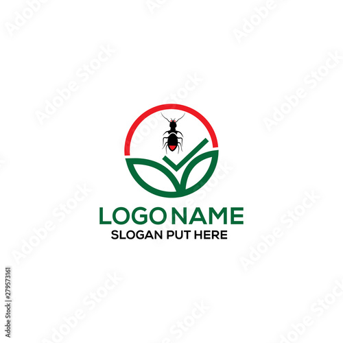 Pest control logo design template