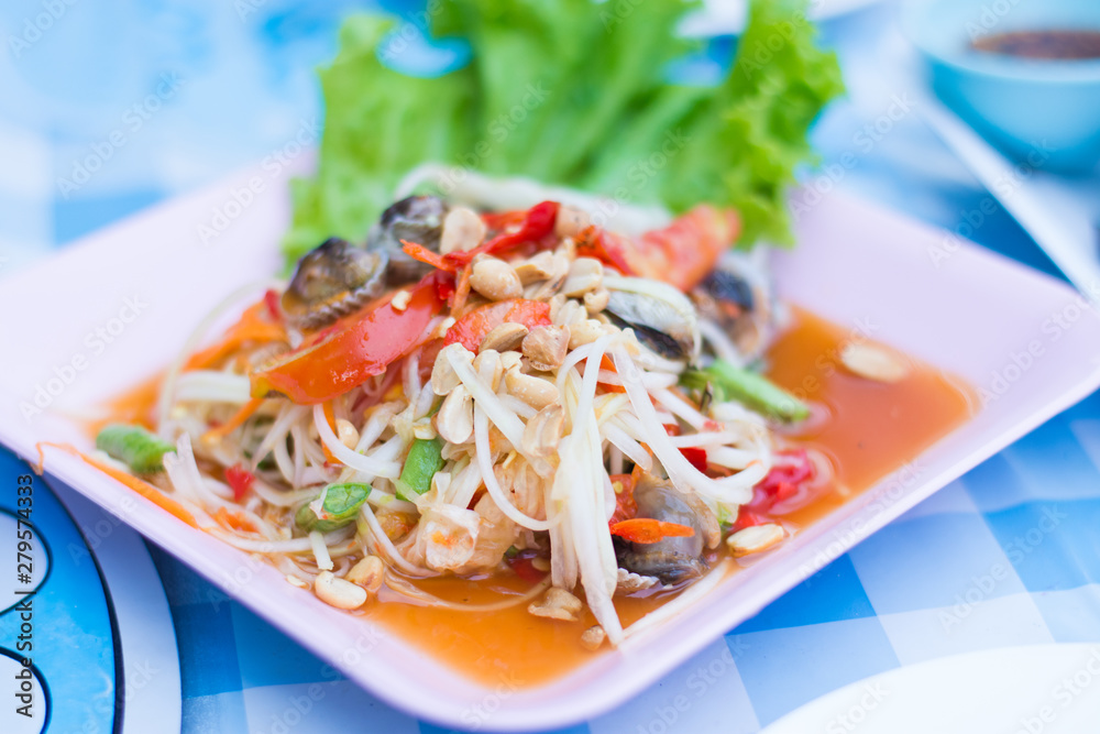 seafood papaya salad 