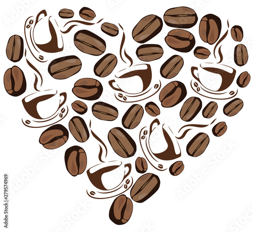 Vector Coffee Heart