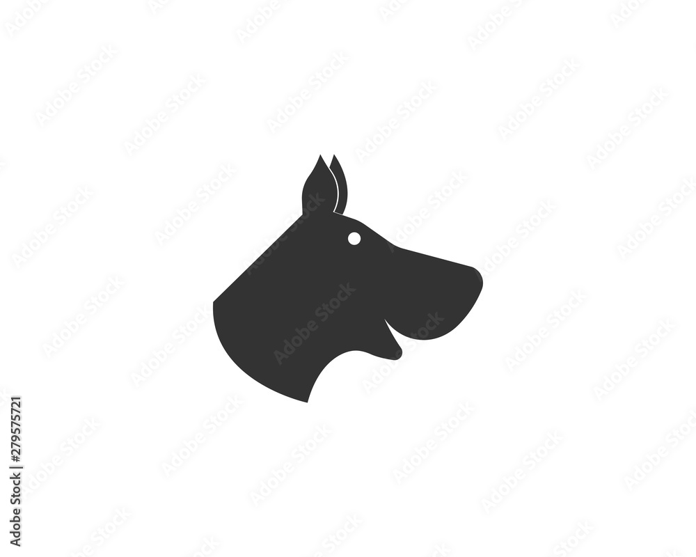 dog logo vector 