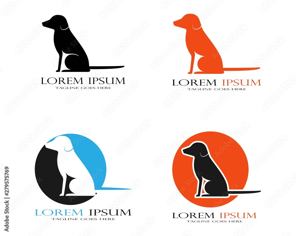 Obraz premium dog logo vector 