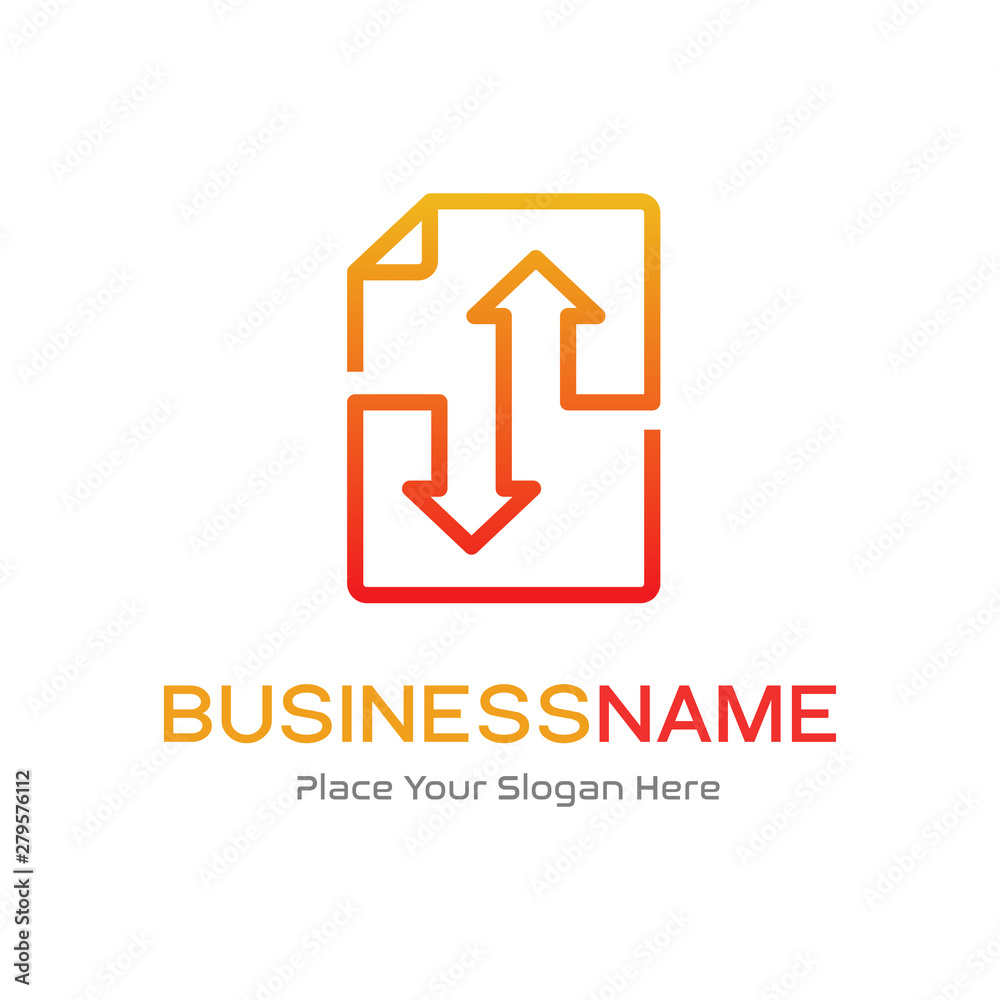 Share Document Icon Logo Design Element. Transfer file. This logo si suitable for office, work and data. Share Document Icon Logo Design Element. Transfer file. This logo si suitable for office, work and data.