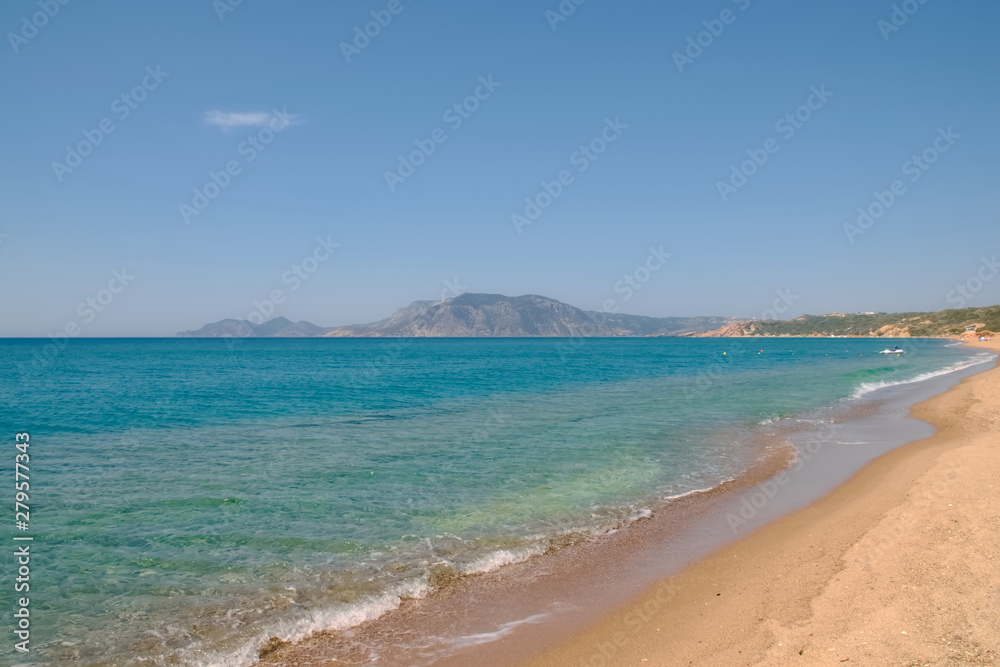 Landscape shot on the island Kos in Greece