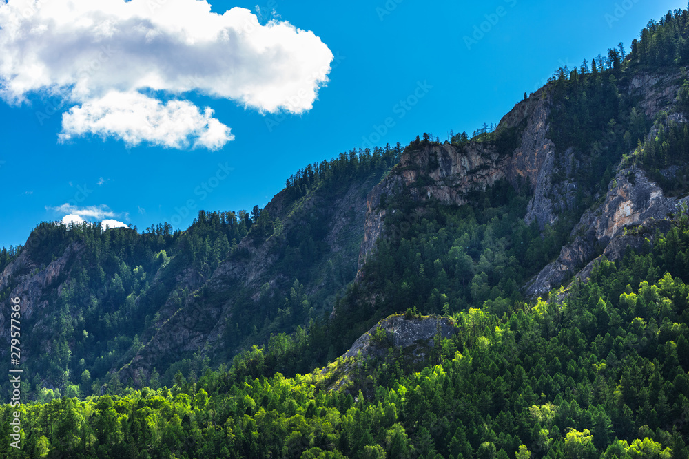 Mountain view in summer. Mountain Altai Mountain view in summer. Mountain Altai