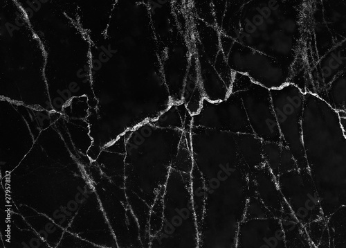 Black marble surface abstract nature dark background with white lightning seamless patterns