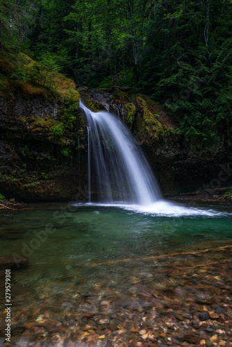 Iron Creek Falls In Pacific Northwest United States