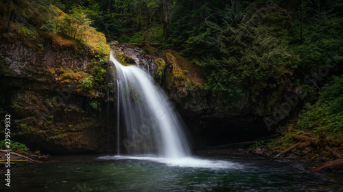 Iron Creek Falls In Pacific Northwest United States