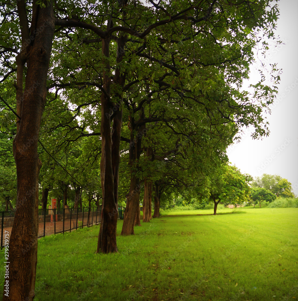 Garden out side Old Fort in New Delhi Garden out side Old Fort in New Delhi