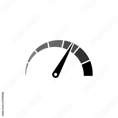 speed, icon, speedometer, vector, symbol, illustration, fast