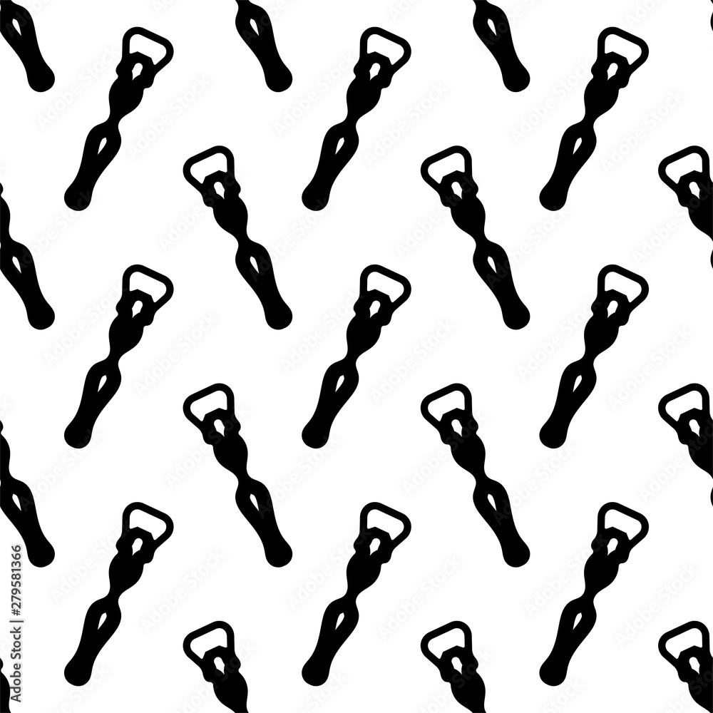 Bottle Opener Icon Seamless Pattern