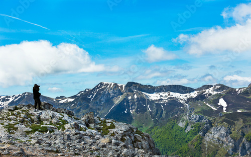 beautiful panorama of the Picos de Europa photo