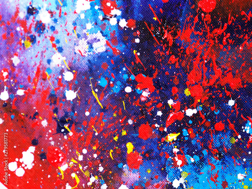 Hand draw colorful watercolor abstract background and textured