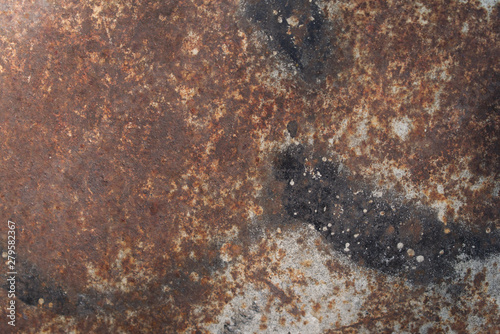 Texture of rusty metal plate