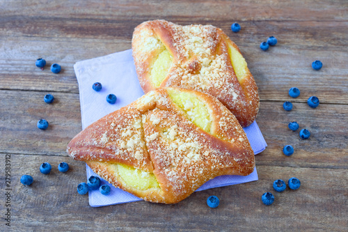 Foto Quarkplunder mit Blaubeeren
