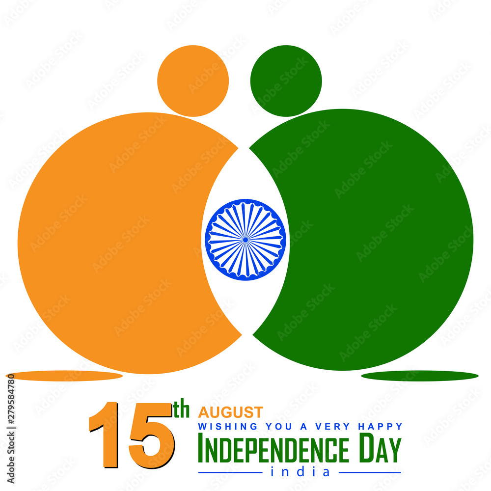 Independence Day concept ”Happy Independence Day”-15th August