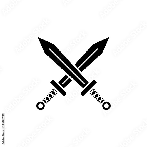 sword, icon, swords, vector...