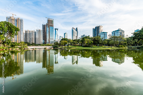 Scenery of Xiangmi Park  Shenzhen  Guangdong  China