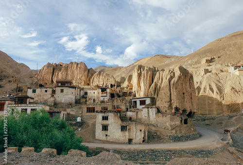 View of landscapes nearby of Lamayuru village in Himalayas, Ladakh, India, Tibet