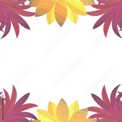 真夏のゴージャスなジャングル　赤紫