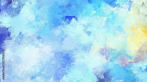 powder blue  pale turquoise and royal blue color brushed painting. use it as background or texture