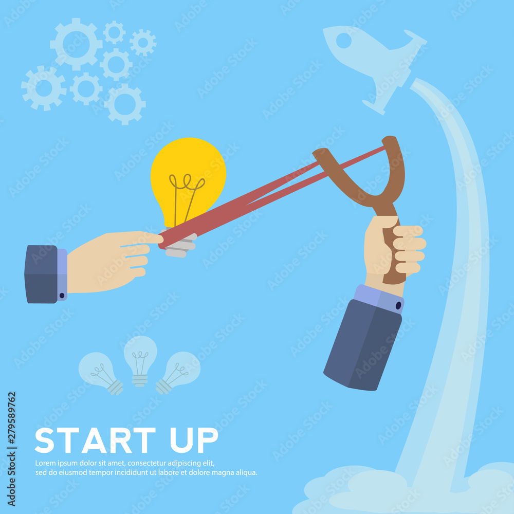 Business start up vector concept Business start up vector concept