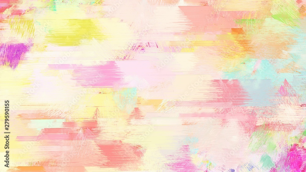 bright brushed painting with bisque, blanched almond and neon fuchsia colors. use it as background or texture