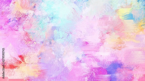abstract brush painting for use as background, texture or design element. mixed colours of pastel pink, orchid and neon fuchsia