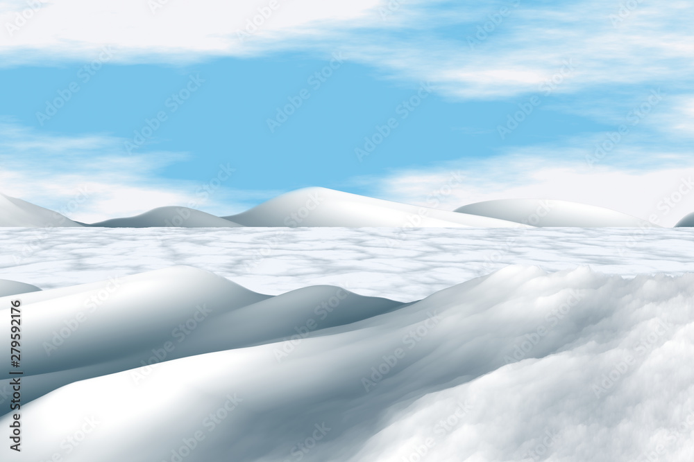 winter frozen ice glacier landscape 
