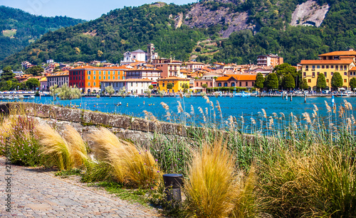 Paratico and Sarnico on the Lago d Iseo in Lombardy Italy photo