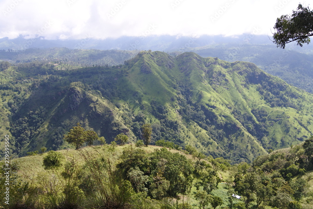 Naklejka premium view of mountains