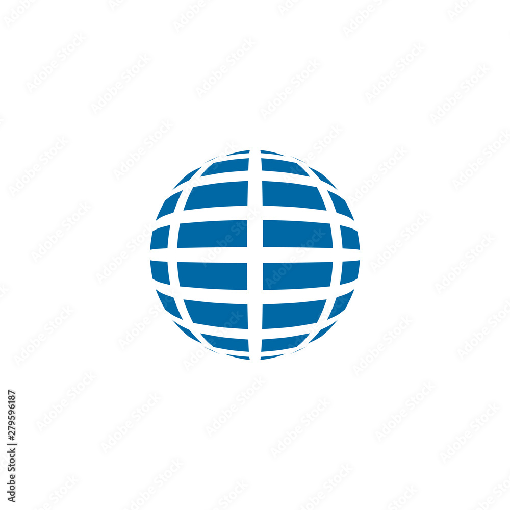 Globe icon logo design vector template Globe icon logo design vector template