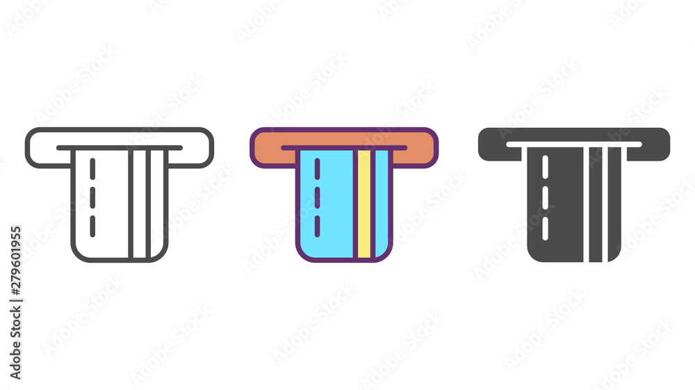 Credit card vector icon sign symbol Credit card vector icon sign symbol