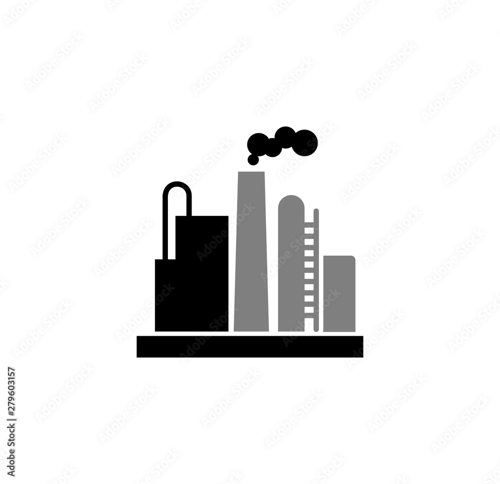 Oil rig related icon on background for graphic and web design. Simple illustration. Internet concept symbol for website button or mobile app.
