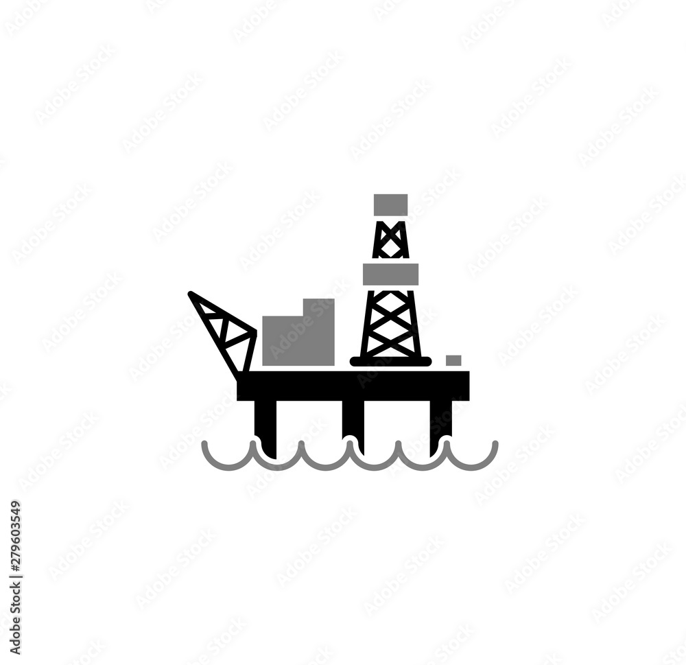 Oil rig related icon on background for graphic and web design. Simple illustration. Internet concept symbol for website button or mobile app. Oil rig related icon on background for graphic and web design. Simple illustration. Internet concept symbol for website button or mobile app.