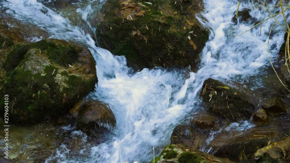 Mountain river on the slopes of the Eastern Pyrenees. Spain. 4K Mountain river on the slopes of the Eastern Pyrenees. Spain. 4K