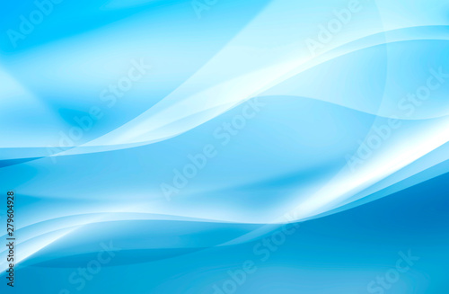 abstract graphic art wallpaper background, blue waves © nj_musik