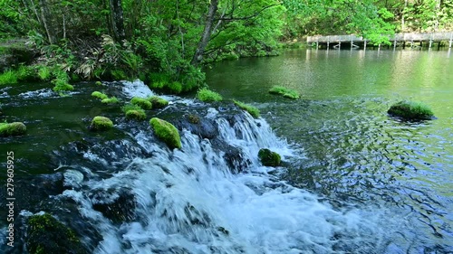 豊富な湧水が湧き出る公園＠羊蹄山、北海道